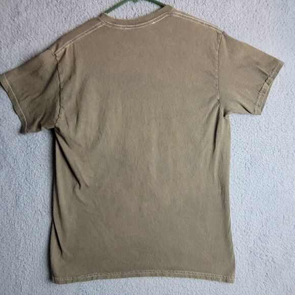 Easy E Tee Shirt Graphic Crew Neck Short Sleeve Express Yourself Brown Size M - Picture 6 of 7